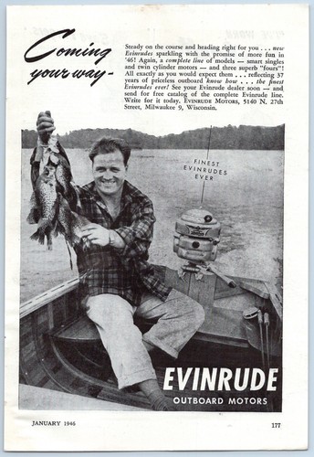 1946 evinrude outboard motors - outboard,