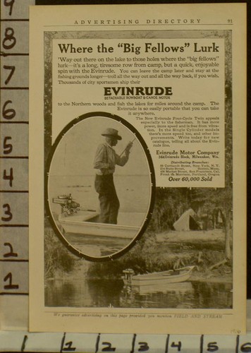 1916 evinrude boat motor - evinrude,