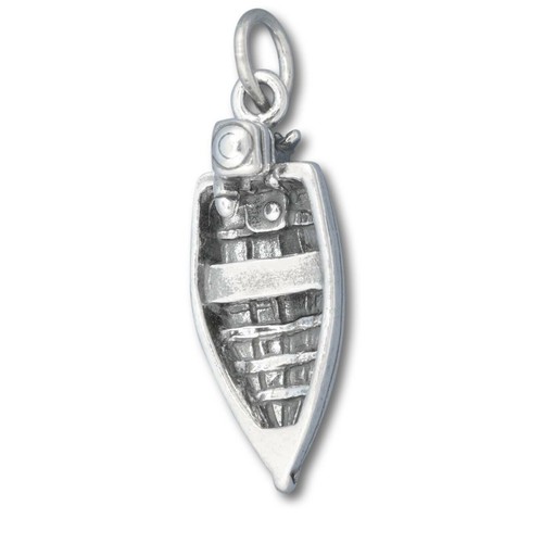 Fishing row boat with - row, outboard