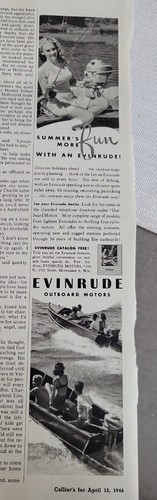 1946 evinrude outboard boat - evinrude,