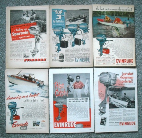 Evinrude outboard motor lot - outboard, 6