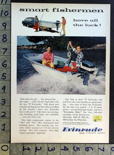 1957 evinrude outboard engine - evinrude,