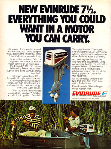 Evinrude outboard motor - outboard,