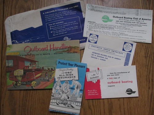 Vintage 1957 outboard boating - vintage,