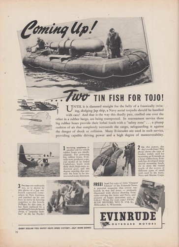 Coming two tin fish for - up!,