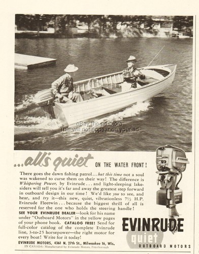 1954 evinrude motor - 1954,