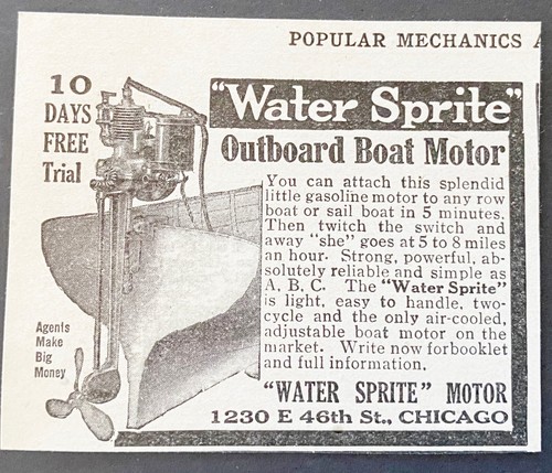 Water sprite antique - antique, outboard