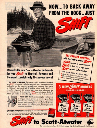 1949 scott atwater outboard - 1949,