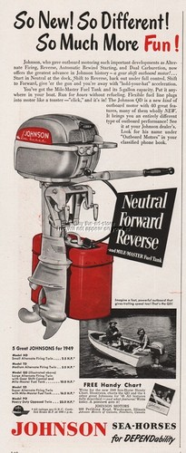 1949 johnson sea - sea, horse