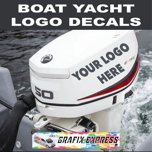 Fishing boat outboard sticker - outboard,