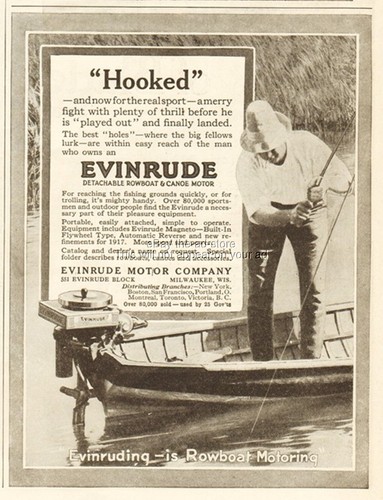 1917 evinrude outboard boat - 1917,