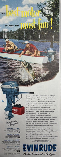 1953 evinrude outboard boat - 1953,