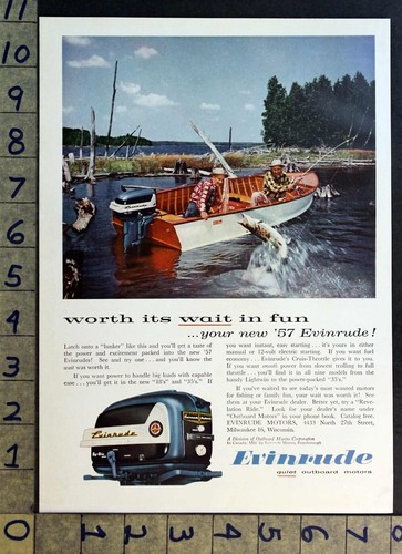 1957 evinrude outboard motor - 1957,