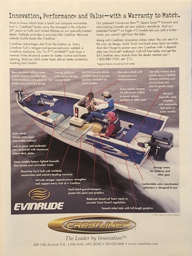 1998 crestliner fishing boat - crestliner,