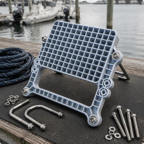 Inflatable boat engine mount - boat,