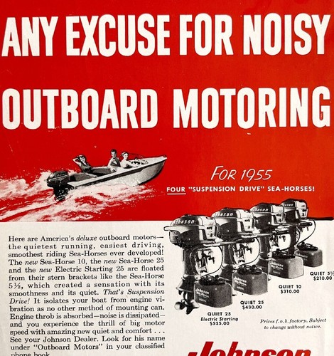 Johnson seahorse outboard boat - johnson,