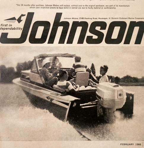 1966 johnson sea horse motor - johnson,