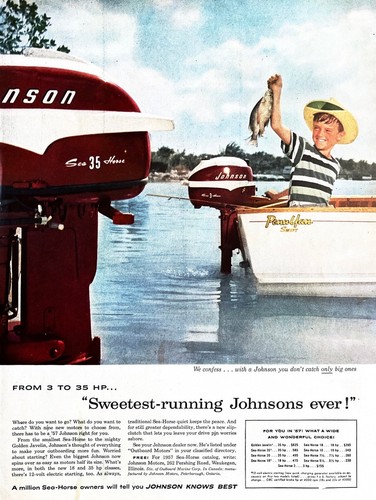 1957 johnson outboard - johnson, motor