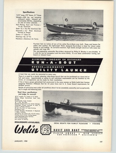 1950 paper welin davit and - 1950,
