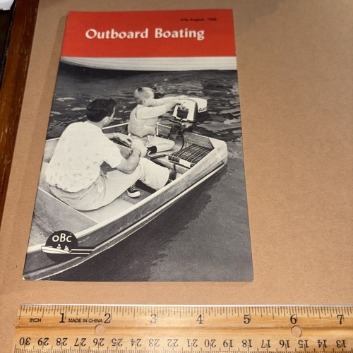 Vintage 1958 outboard boating - outboard,