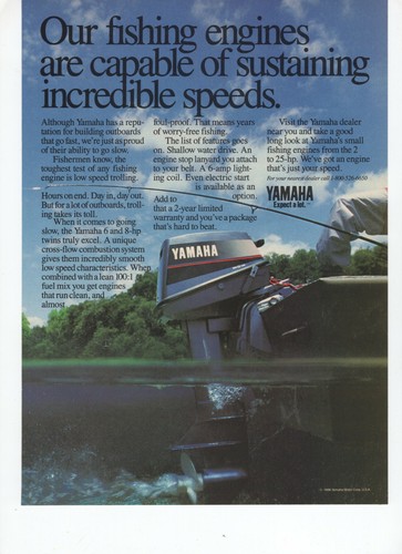 1989 print vintage yamaha - print, ad