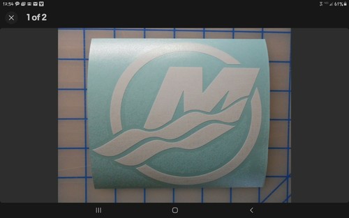 Mercury logo sticker decal - "m",