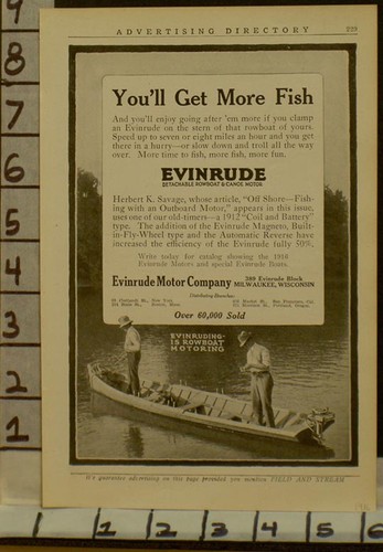 1916 evinrude boat motor - evinrude,