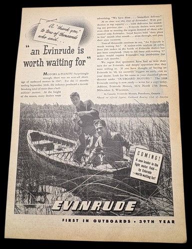 Evinrude outboard motors vtg - outboard,
