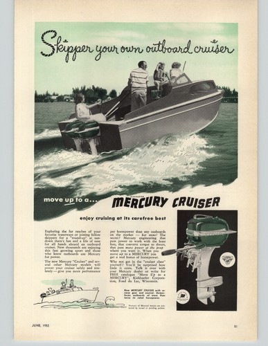 1952 paper mercury - ad, cruiser