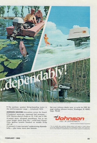 Vintage 1968 johnson outboard - 1968,
