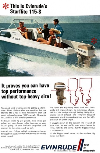 1969 evinrude outboard - outboard, motor