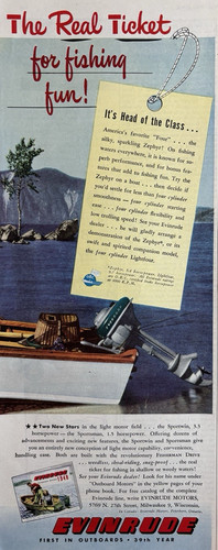 1948 evinrude outboard boat - 1948,