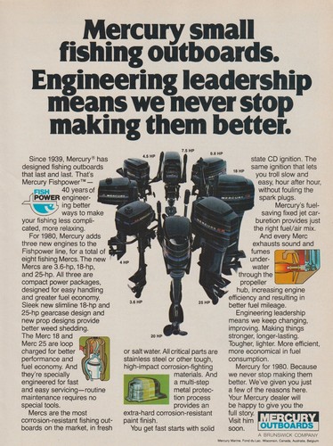 1980 mercury outboard - mercury, boat
