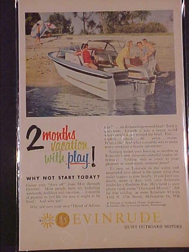 Old evinrude fishing boat - old~evinrude,