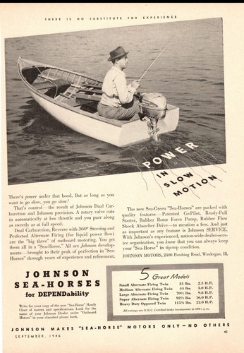 1946 vintage fishing - , boating